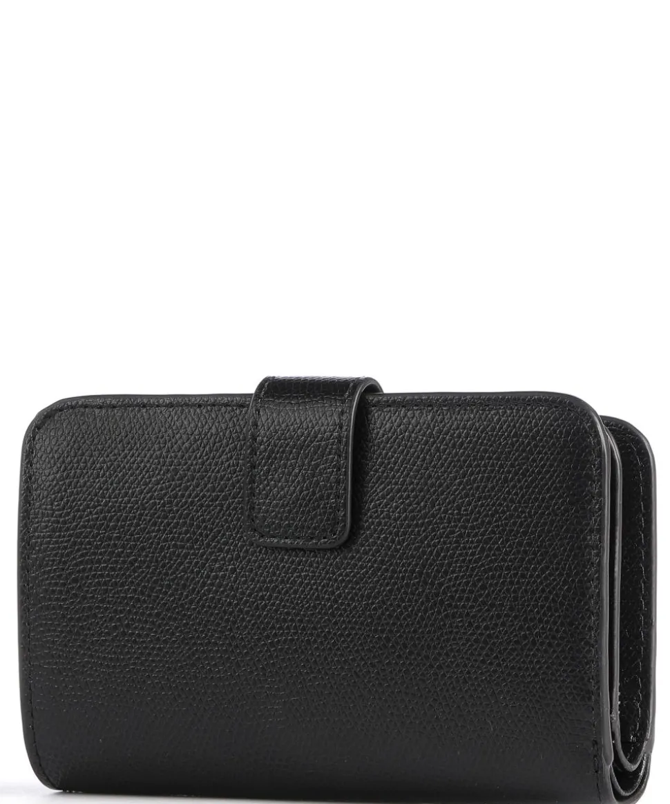 Camelia M Geldbörse genarbtes Leder schwarz