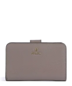 Camelia M Geldbörse genarbtes Leder taupe