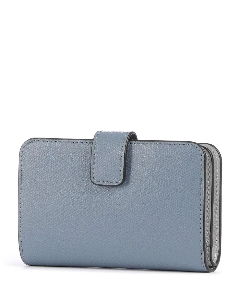 Camelia M Geldbörse genarbtes Leder blaugrau