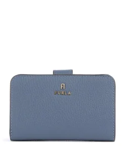 Camelia M Geldbörse genarbtes Leder dunkelblau