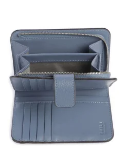 Camelia M Geldbörse genarbtes Leder dunkelblau