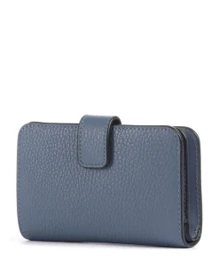Camelia M Geldbörse genarbtes Leder dunkelblau