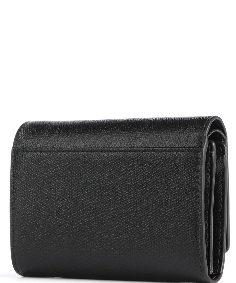 Camelia M Geldbörse genarbtes Leder schwarz