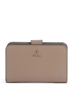 Camelia M Geldbörse genarbtes Leder taupe