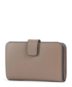 Camelia M Geldbörse genarbtes Leder taupe