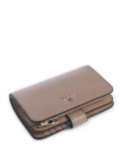 Camelia M Geldbörse genarbtes Leder taupe