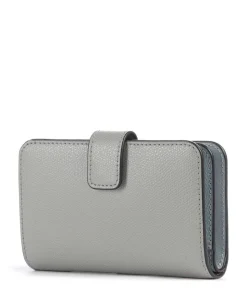 Camelia M Geldbörse genarbtes Leder hellgrau