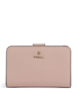 Camelia M Geldbörse genarbtes Leder altrosa