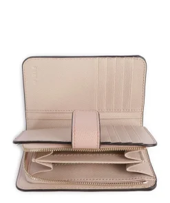 Camelia M Geldbörse genarbtes Leder altrosa