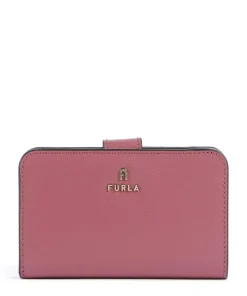 Camelia M Geldbörse genarbtes Leder pink