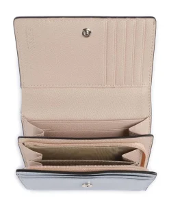 Camelia M Geldbörse genarbtes Leder hellblau