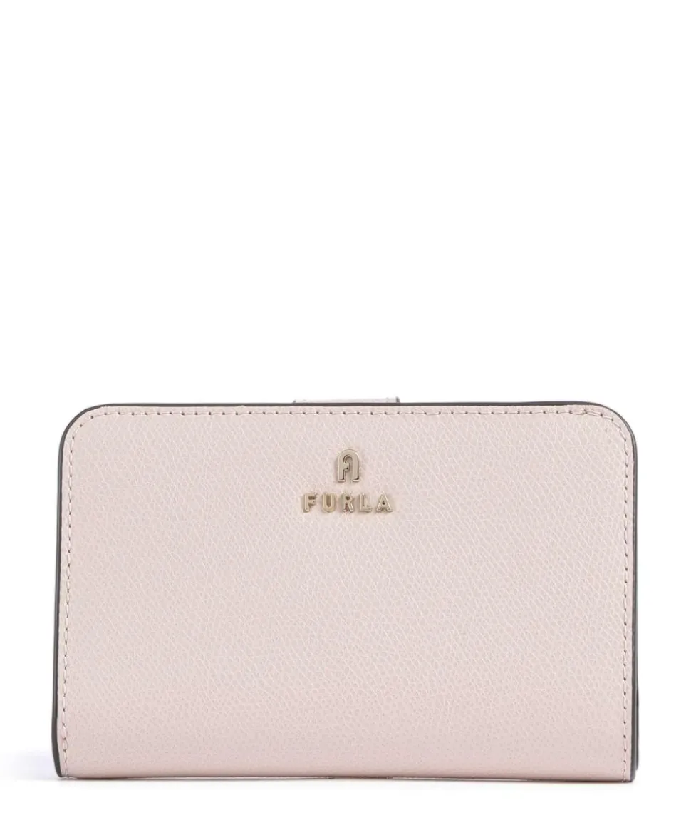 Camelia M Geldbörse genarbtes Leder altrosa