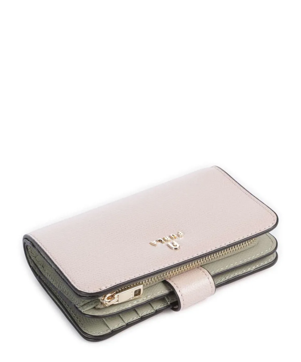 Camelia M Geldbörse genarbtes Leder altrosa