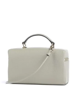 Camelia Micro Umhängetasche genarbtes Leder graugrün