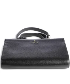 Camelia Mini Umhängetasche genarbtes Leder schwarz