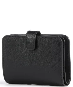 Camelia S Geldbörse genarbtes Leder schwarz