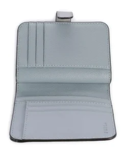 Camelia S Geldbörse genarbtes Leder hellgrau