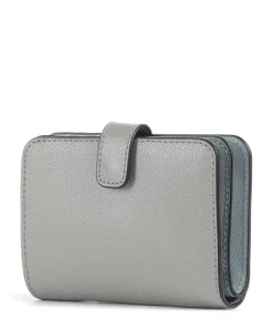 Camelia S Geldbörse genarbtes Leder hellgrau