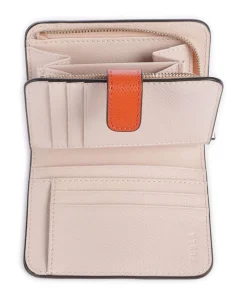 Camelia S Geldbörse genarbtes Leder orange