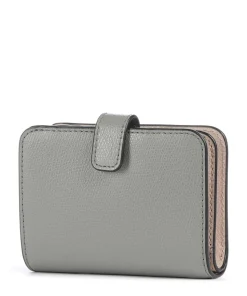 Camelia S Geldbörse genarbtes Leder hellgrau