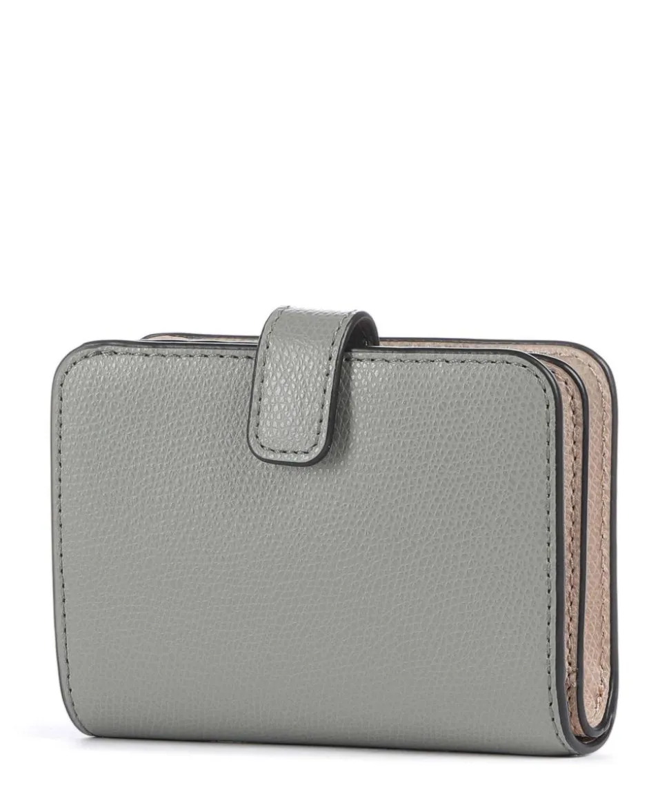 Camelia S Geldbörse genarbtes Leder hellgrau