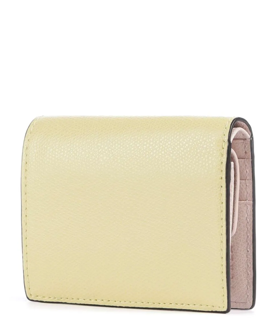 Camelia S Geldbörse genarbtes Leder gelb