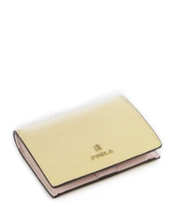 Camelia S Geldbörse genarbtes Leder gelb