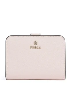 Camelia S Geldbörse genarbtes Leder altrosa