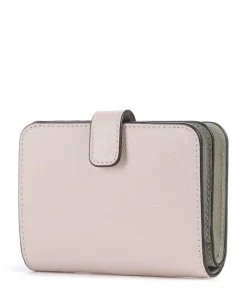 Camelia S Geldbörse genarbtes Leder altrosa