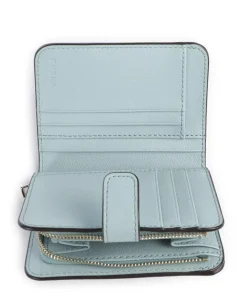 Camelia S Geldbörse genarbtes Leder aquamarine