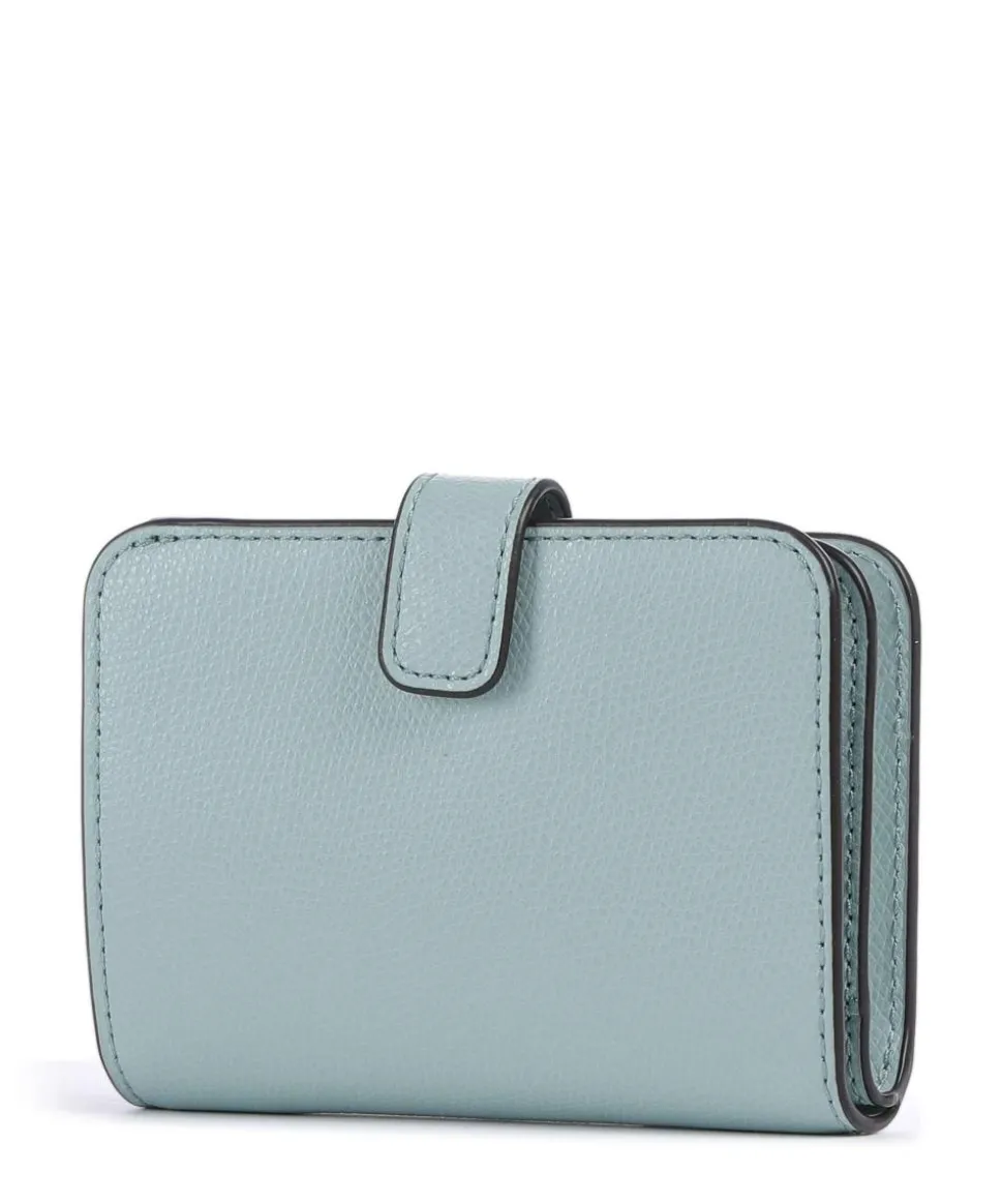 Camelia S Geldbörse genarbtes Leder aquamarine