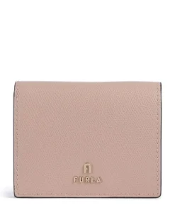 Camelia S Geldbörse genarbtes Leder altrosa