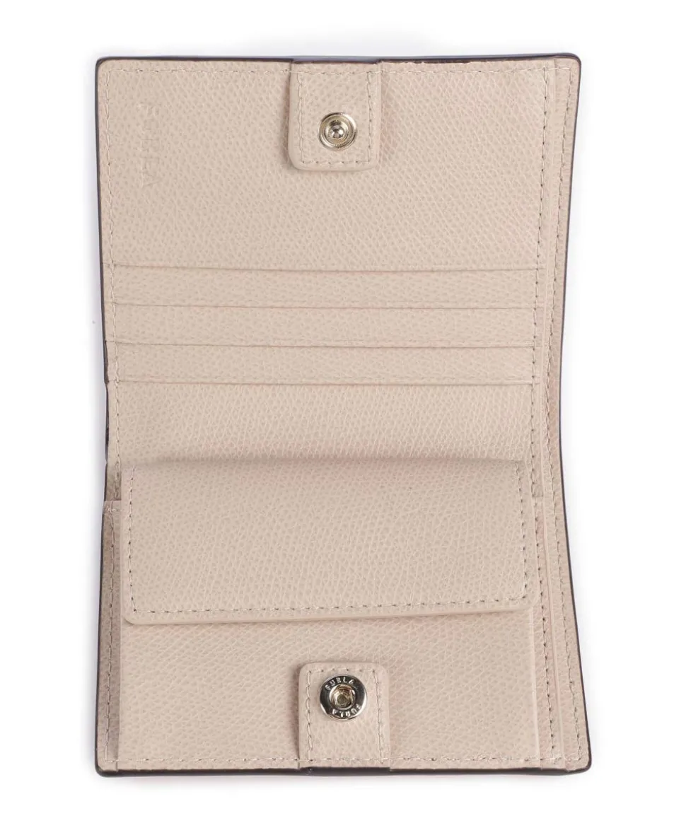 Camelia S Geldbörse genarbtes Leder altrosa