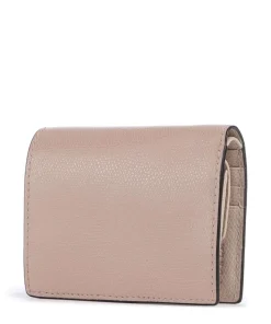 Camelia S Geldbörse genarbtes Leder altrosa