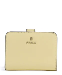 Camelia S Geldbörse genarbtes Leder gelb