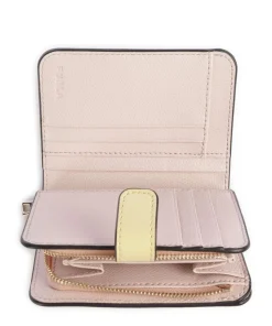 Camelia S Geldbörse genarbtes Leder gelb