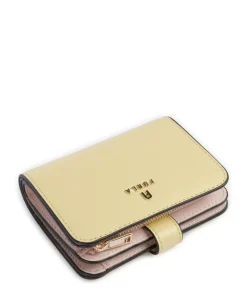 Camelia S Geldbörse genarbtes Leder gelb