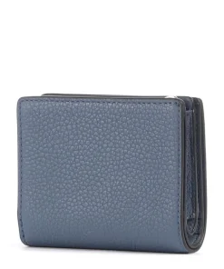 Camelia S Geldbörse genarbtes Leder dunkelblau