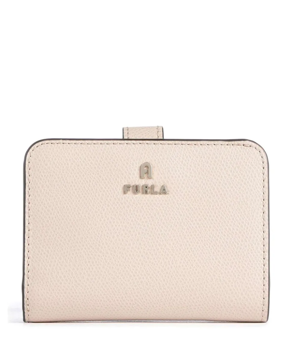 Camelia S Geldbörse genarbtes Leder nude