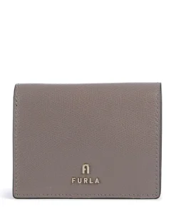 Camelia S Geldbörse genarbtes Leder taupe