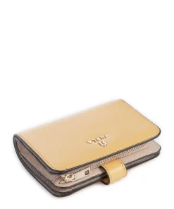 Camelia S Geldbörse genarbtes Leder gelb