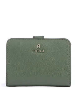 Camelia S Geldbörse genarbtes Leder dunkelgrün