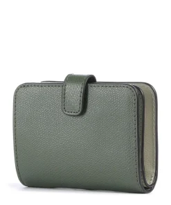 Camelia S Geldbörse genarbtes Leder dunkelgrün