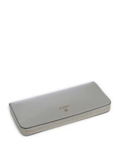 Camelia XL Geldbörse genarbtes Leder graugrün