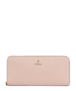 Camelia XL Geldbörse genarbtes Leder altrosa