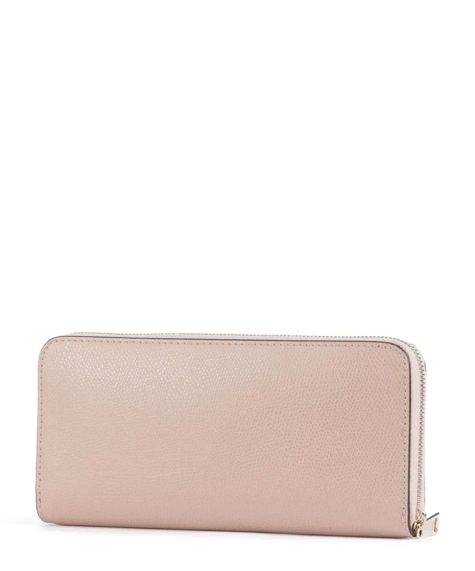 Camelia XL Geldbörse genarbtes Leder altrosa