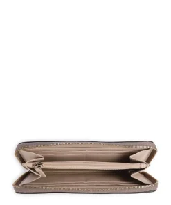 Camelia XL Geldbörse genarbtes Leder taupe