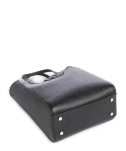 Cameryn Small Handtasche genarbtes Rindsleder schwarz