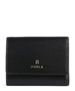 Camilla Geldbörse genarbtes Leder schwarz