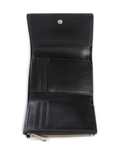 Camilla Geldbörse genarbtes Leder schwarz